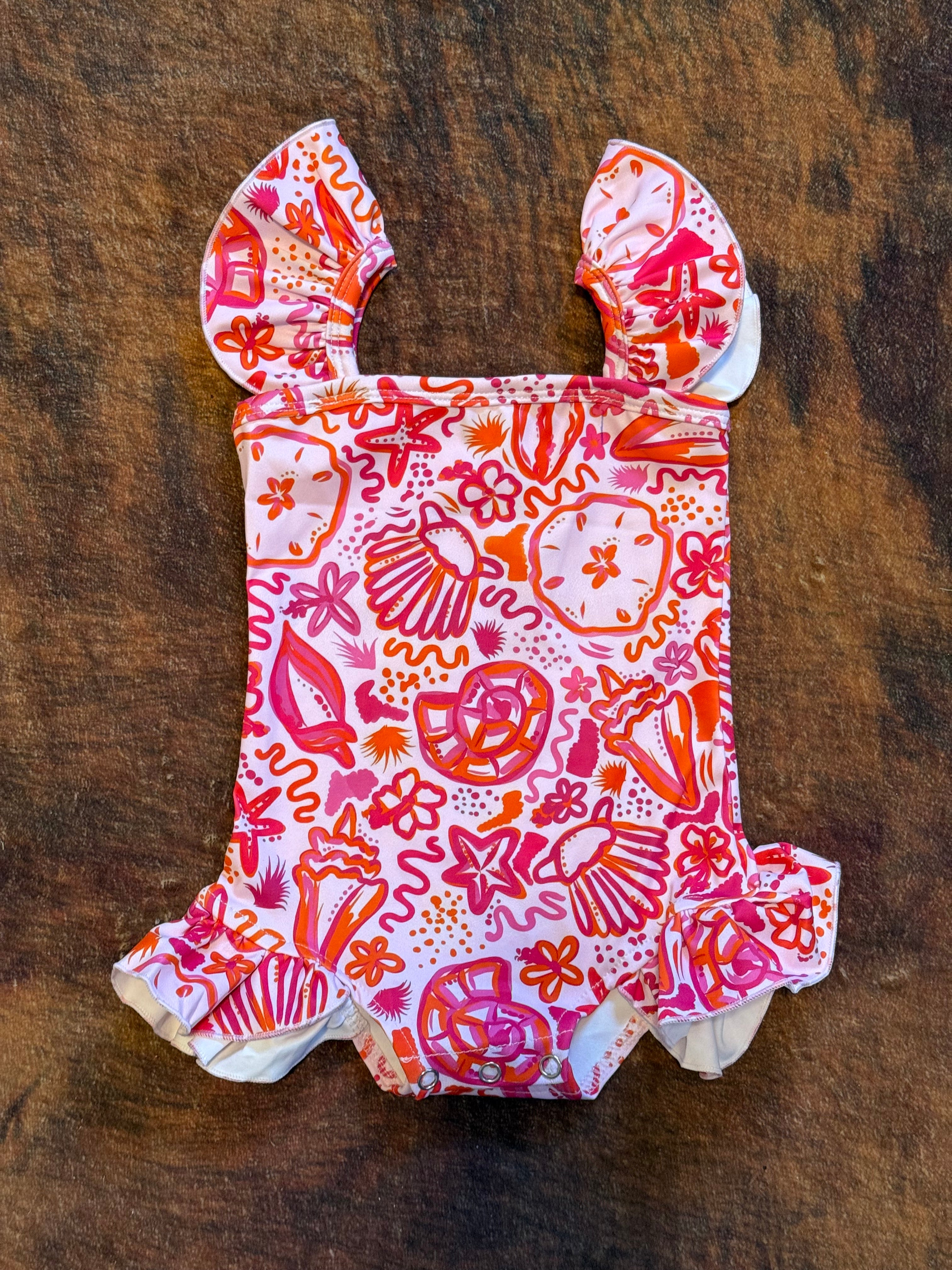 Pink Paradise Ruffle Swim Suit