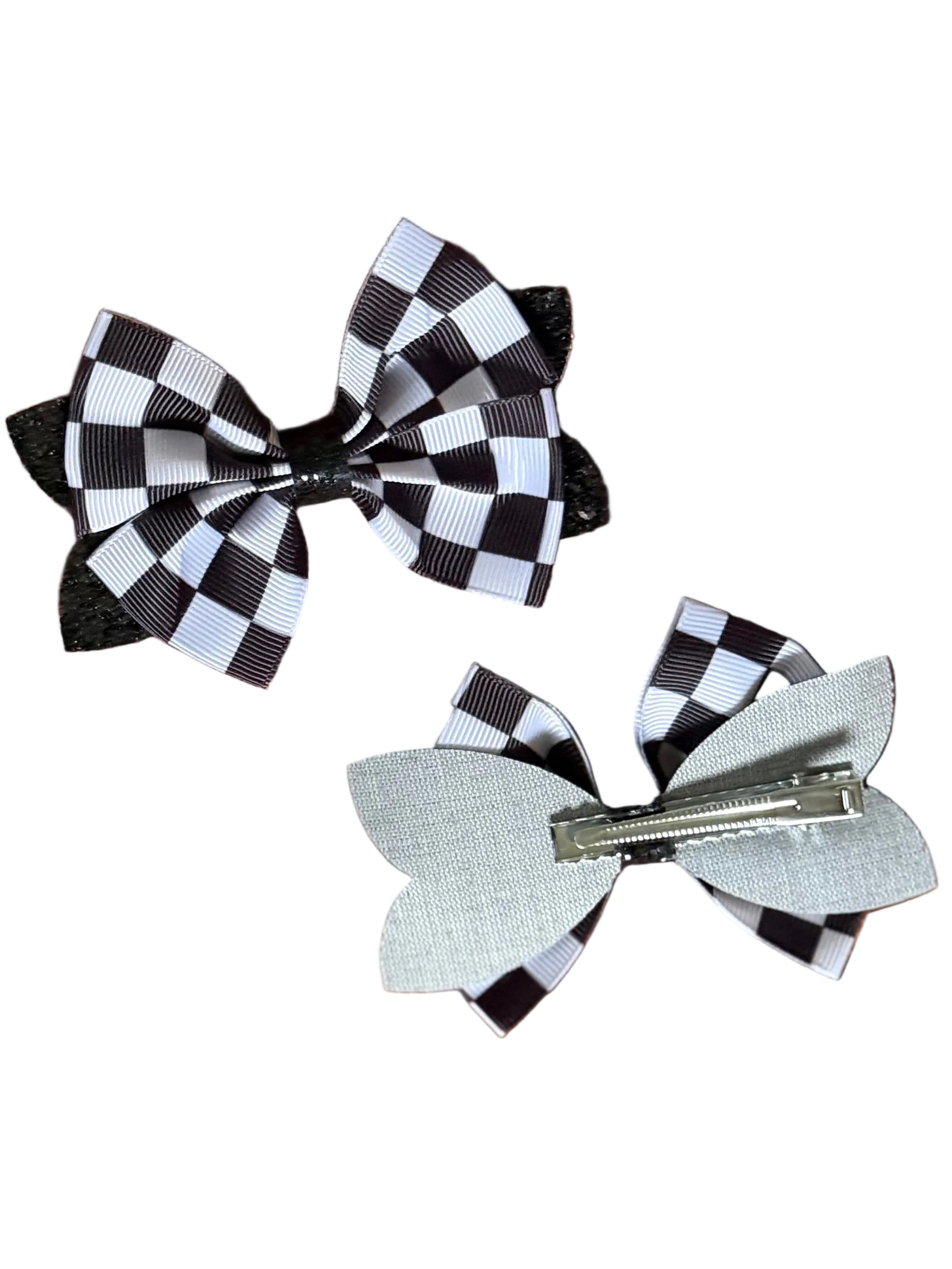 Sparkle Checkered Bows