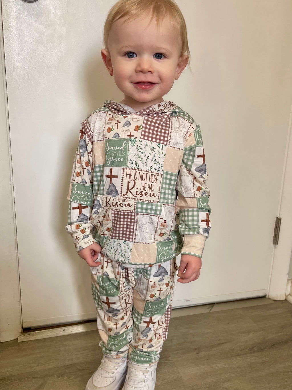 He Is Risen Bamboo Hoodie + Jogger Set
