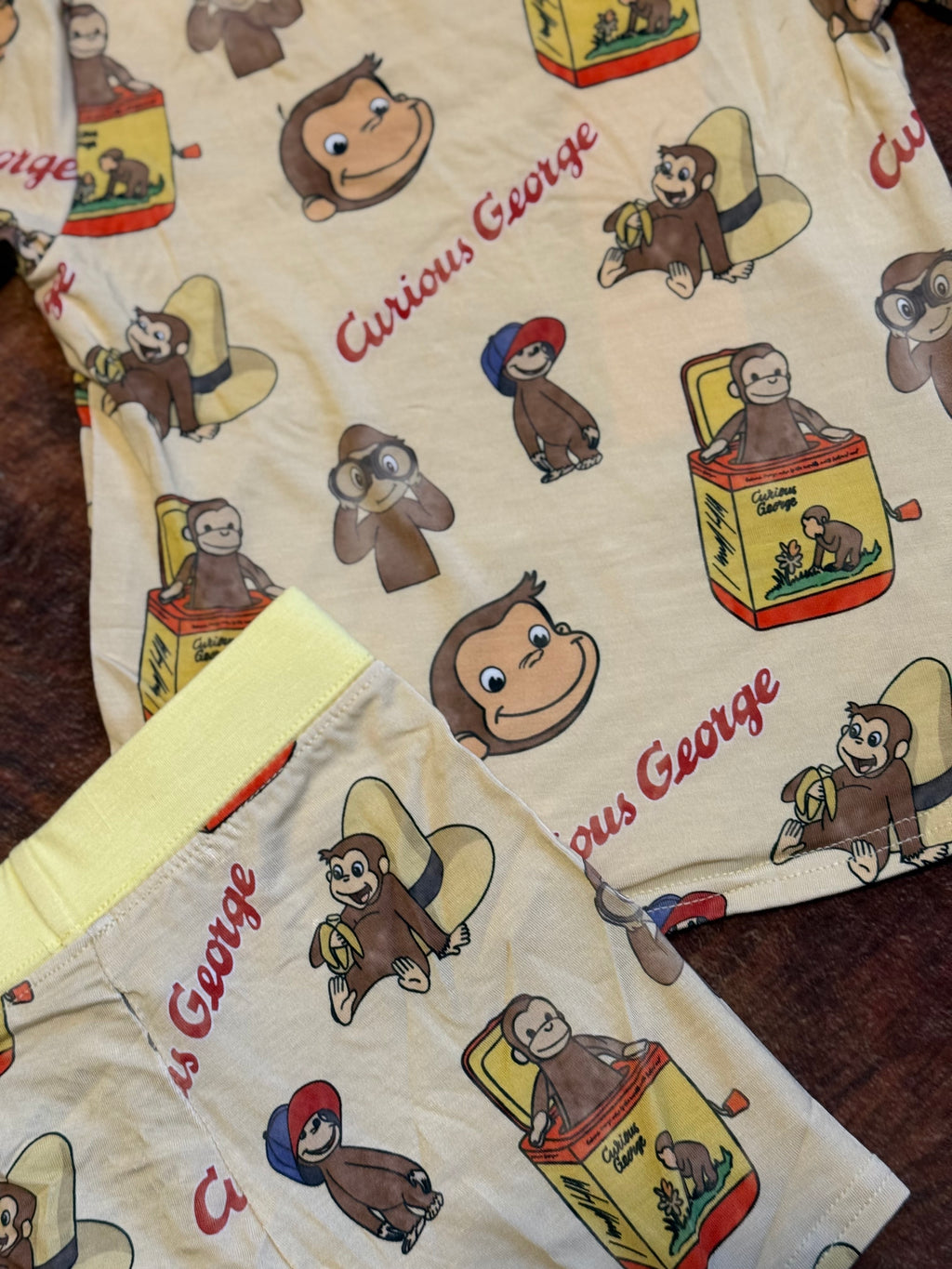 Curious Monkey Short Pj Set