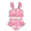 Pink Paradise Ruffle Two Piece Swim Suit PREORDER