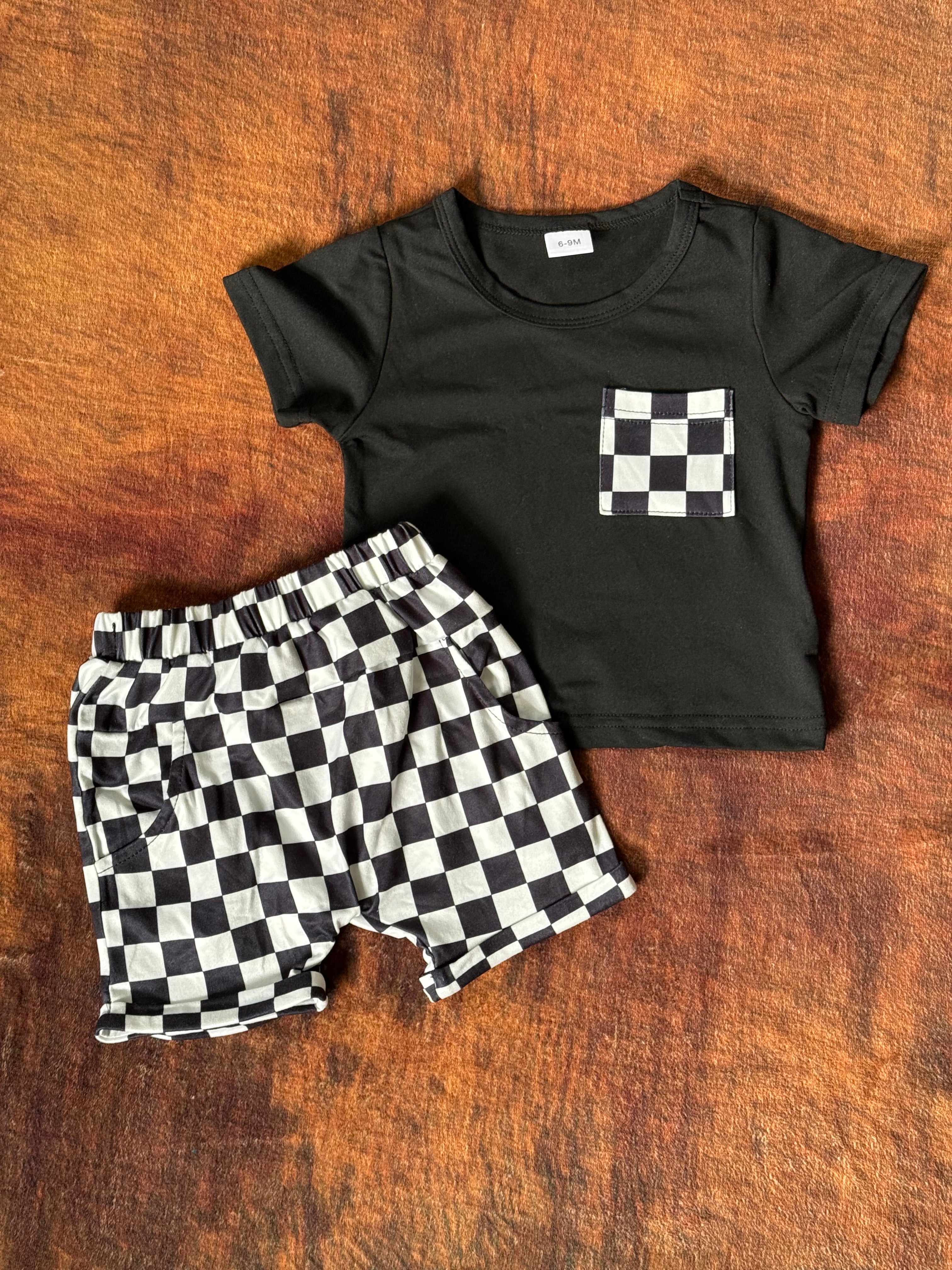 Checkered Short Set