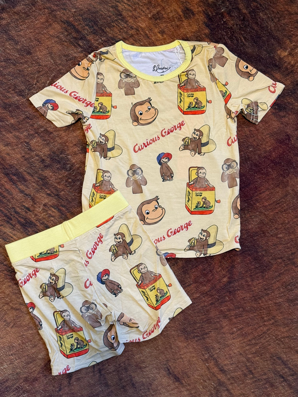 Curious Monkey Short Pj Set