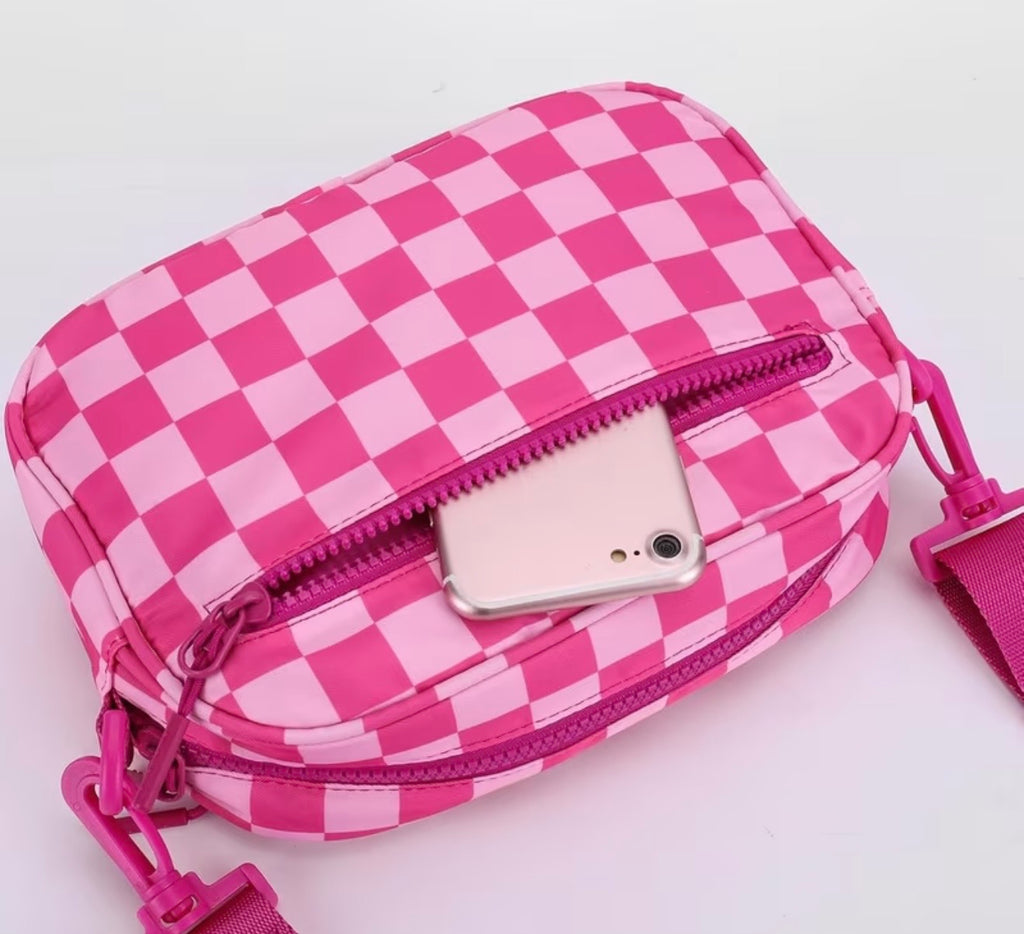 Checkered Crossbody