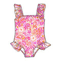 Pink Paradise Ruffle Swim Suit PREORDER