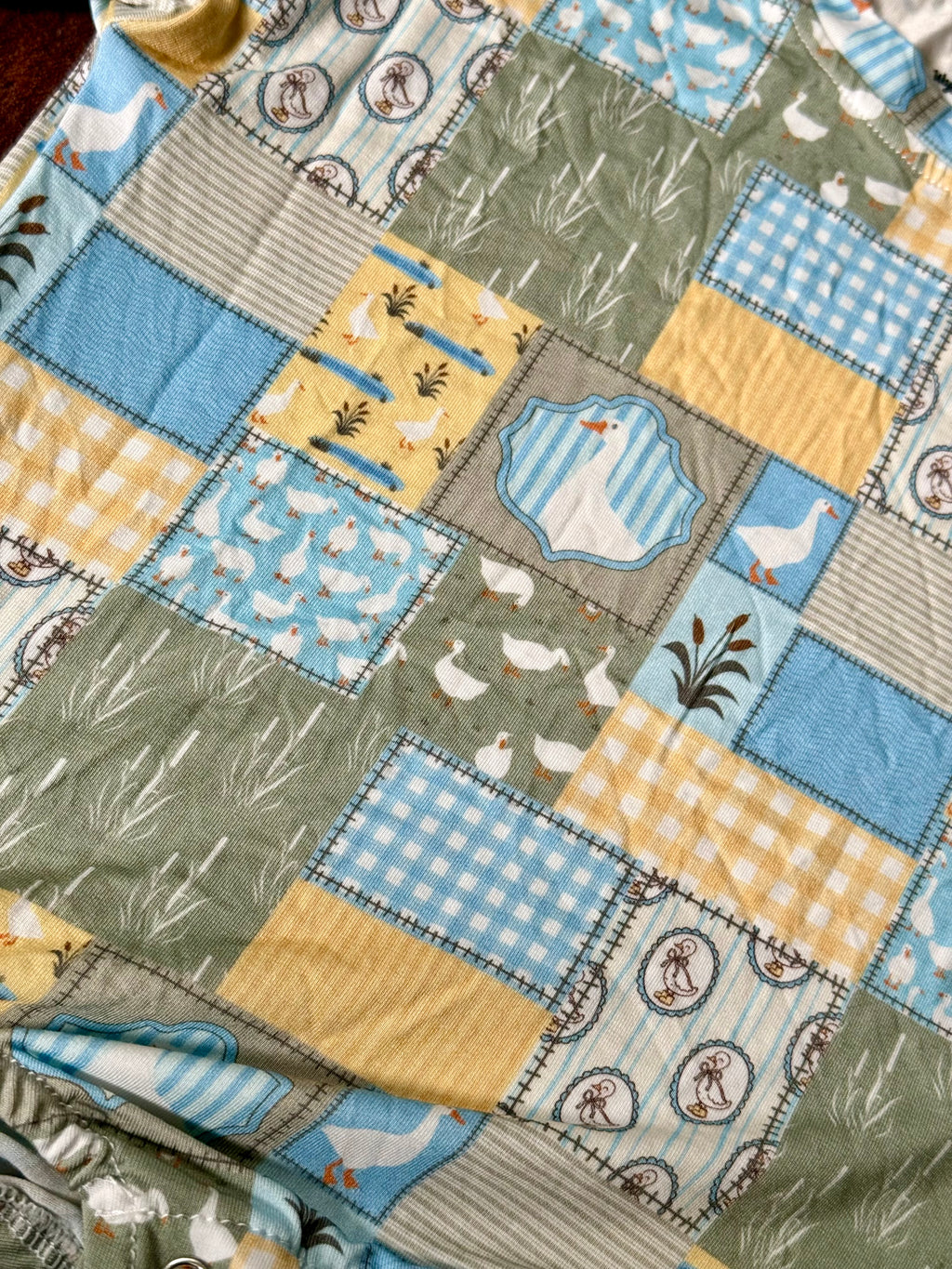 Blue Goosey Gingham Bubble