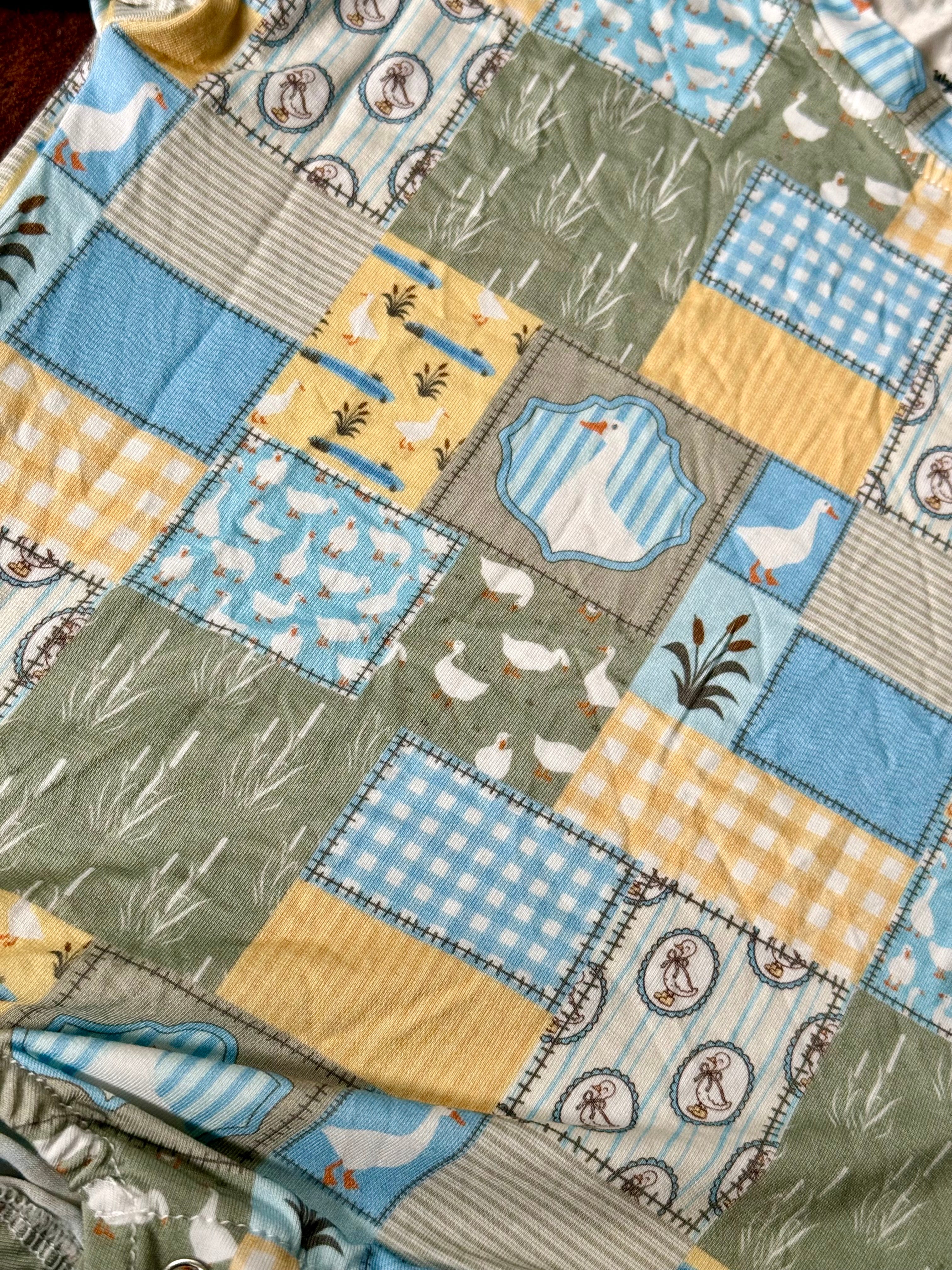 Blue Goosey Gingham Bubble