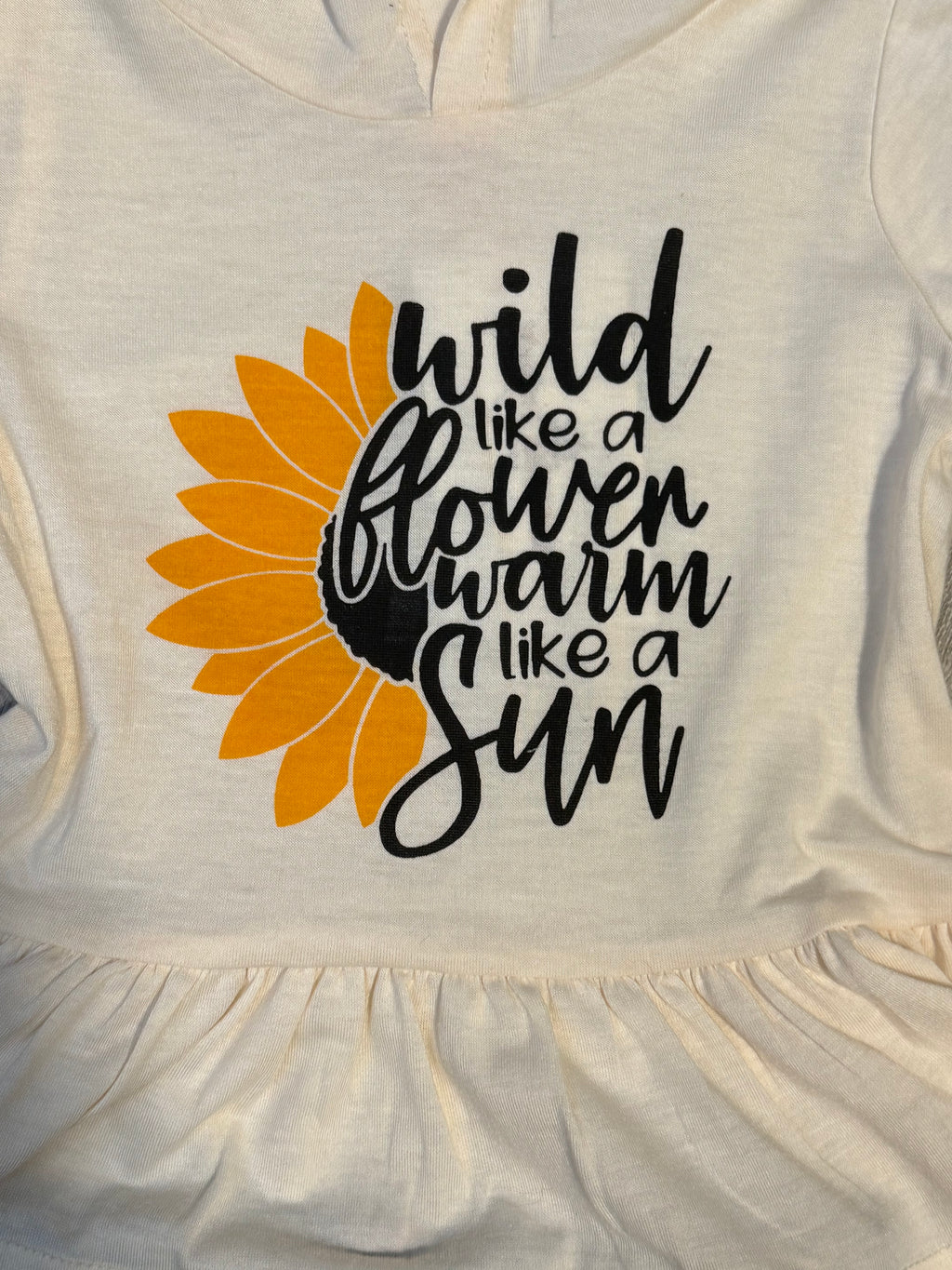 Wild Like A Flower Poly Blend Leggings and Peplum Hoodie Set