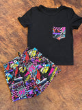 Retro Racer Pocket Tee & Short Set