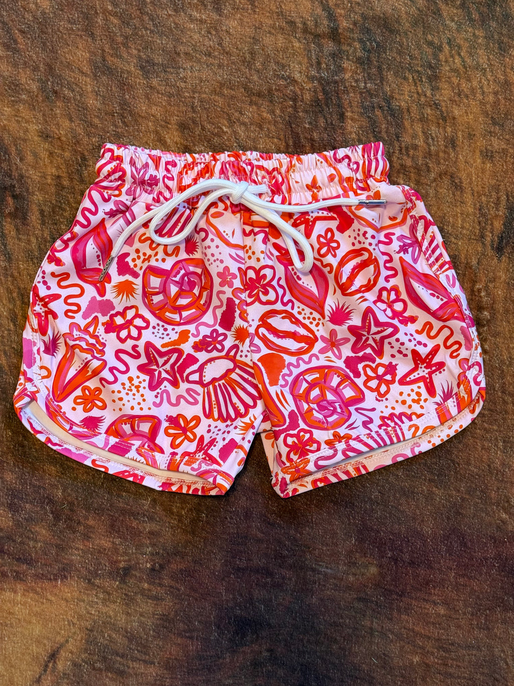 Pink Paradise Kids Swim Trunk
