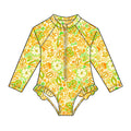 Island Glow Ruffle Rash Guard Swim Suit PREORDER