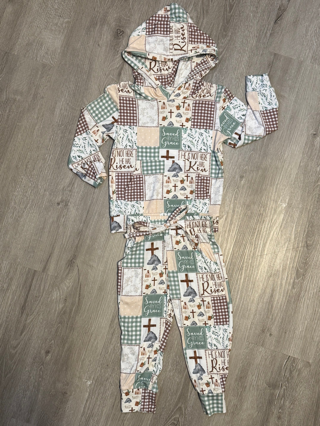 He Is Risen Bamboo Hoodie + Jogger Set