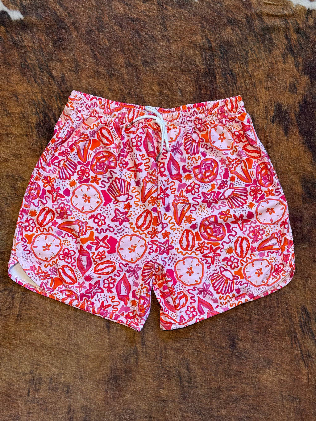 Pink Paradise Adult Swim Trunk