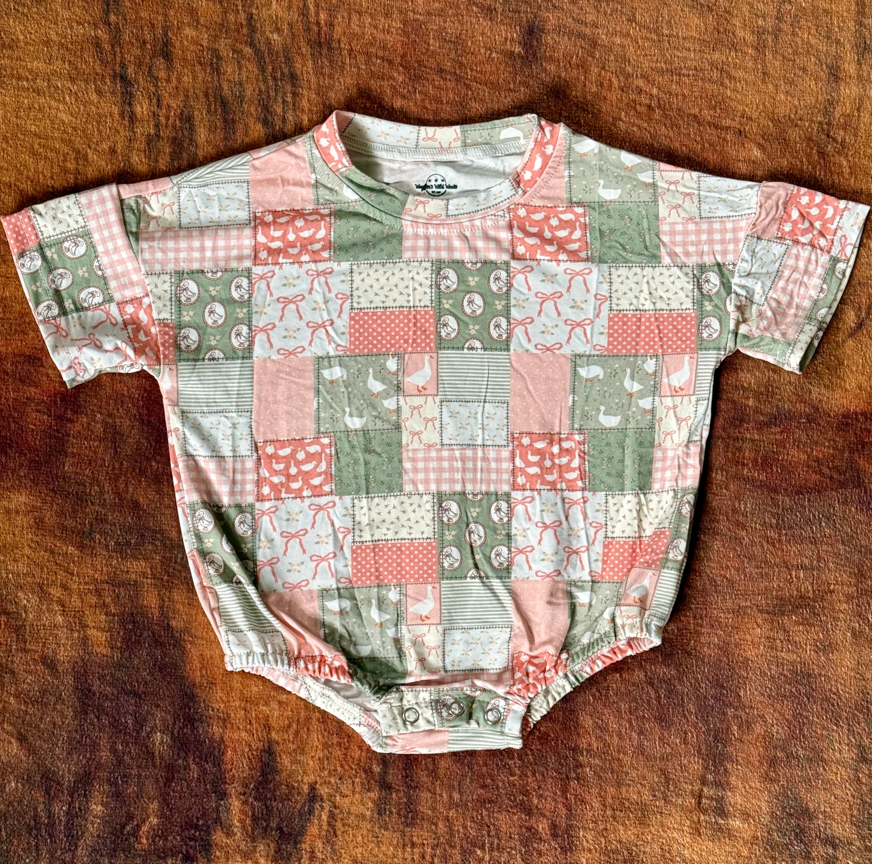 Pink Goosey Gingham Bubble