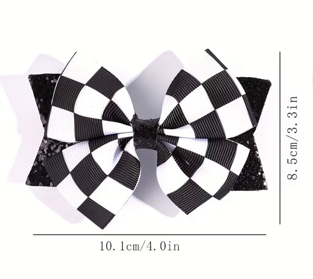 Sparkle Checkered Bows