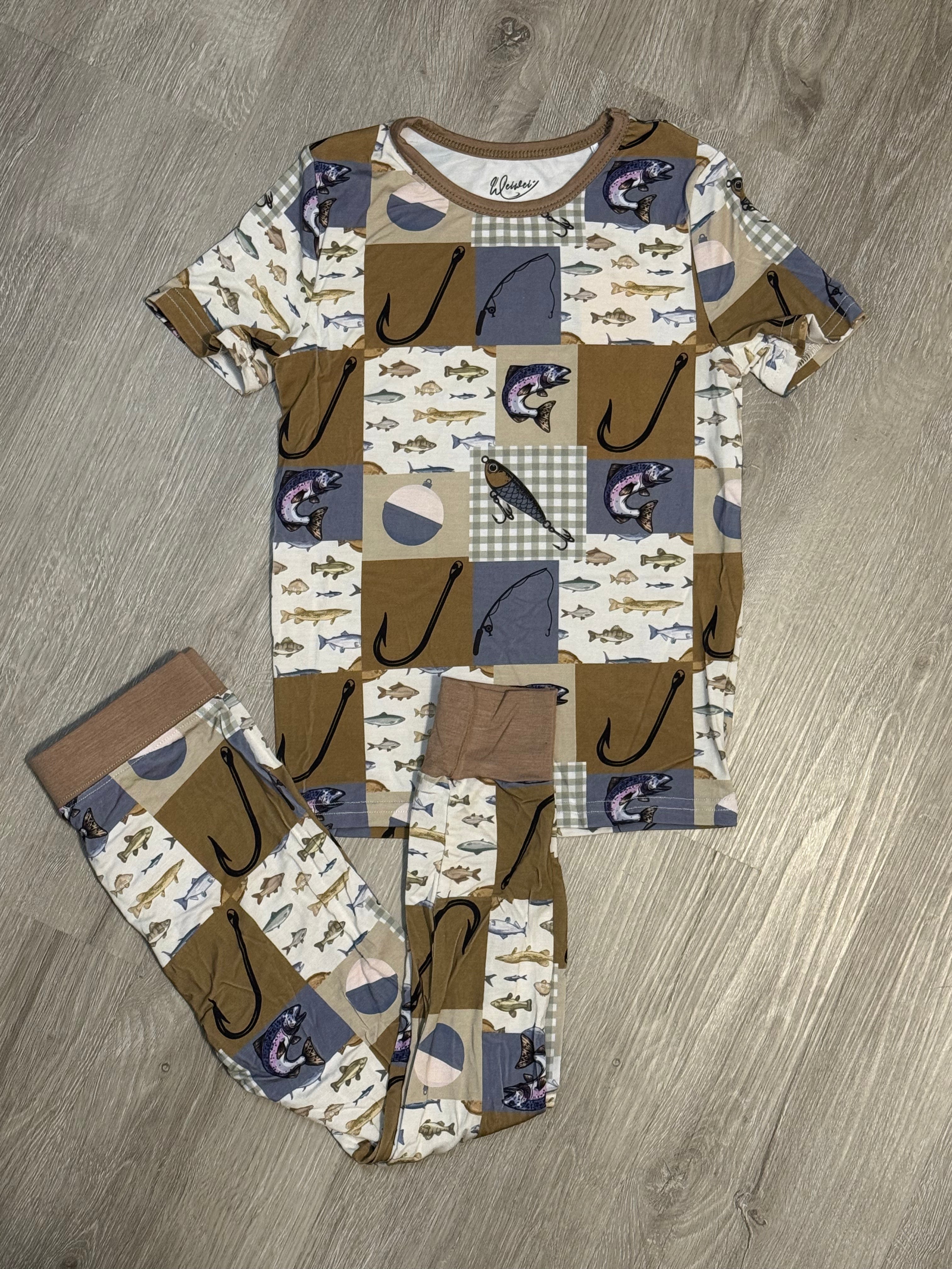 Gone Fishin’ Short Sleeve & Pants Set