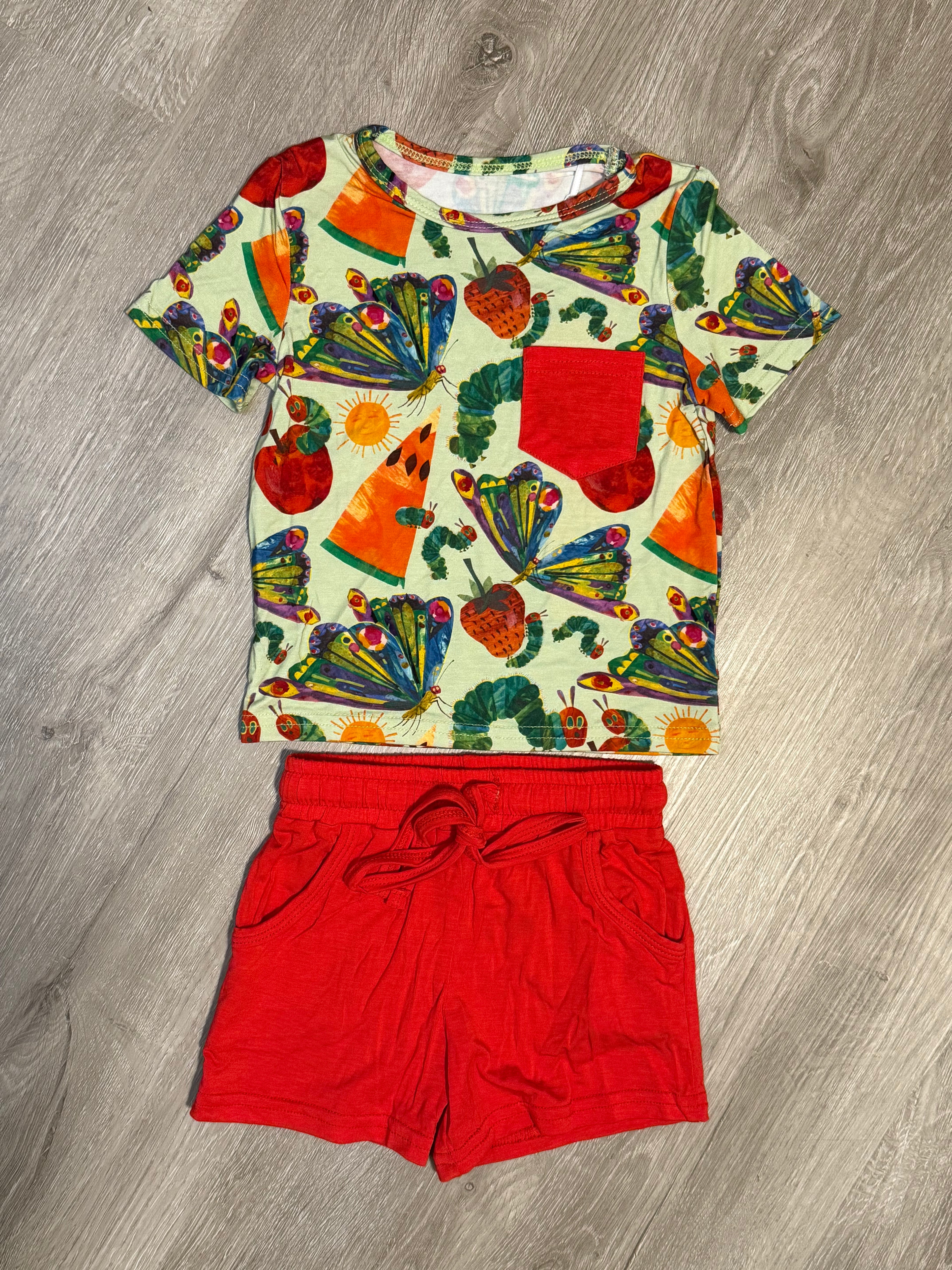 Very Hungry Pocket Tee & Shorts Set