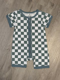 Green Check Cotton Shortie