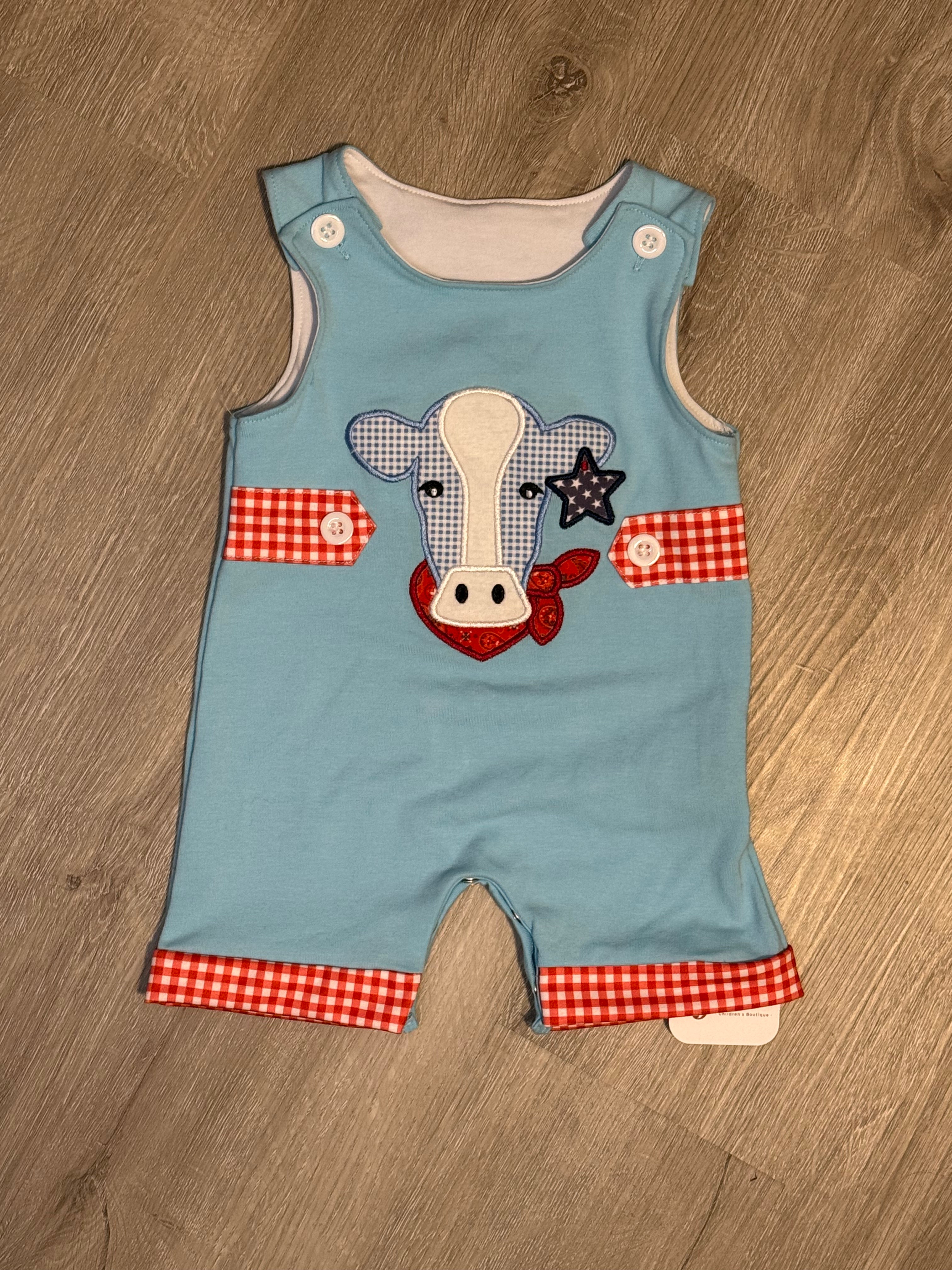 3m Blue Cow Star Tank Romper