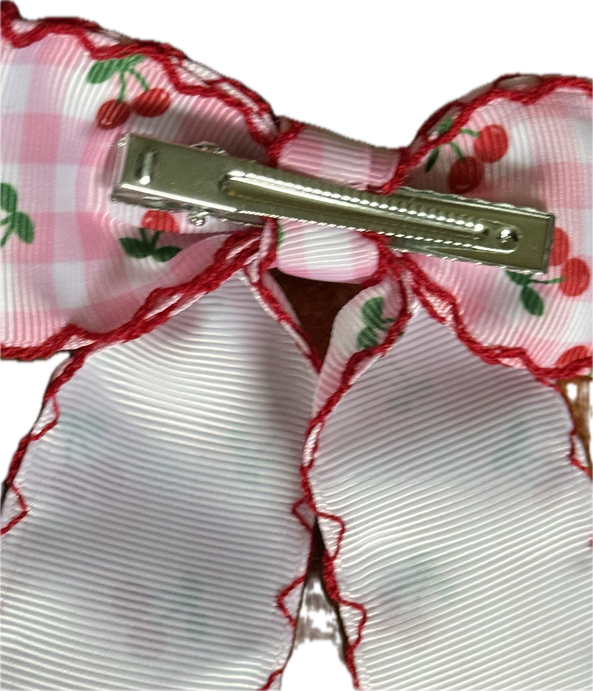 Cherry Gingham Bows