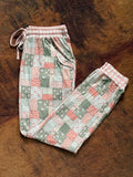 Pink Goosey Gingham Adult Joggers