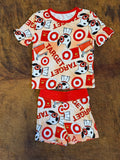 Red Card Pj Short Set