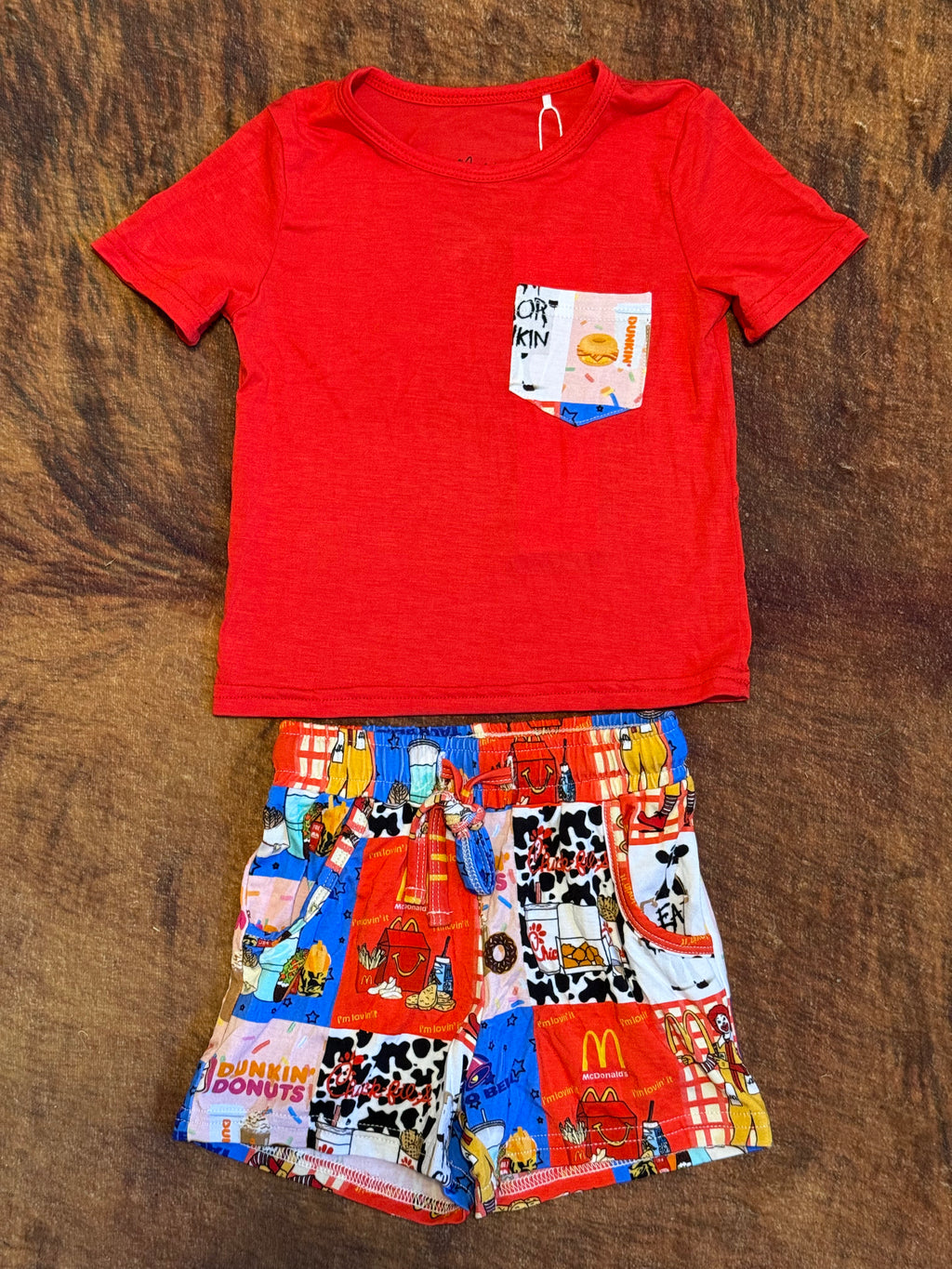 Fast Foodie Pocket Tee & Short Set