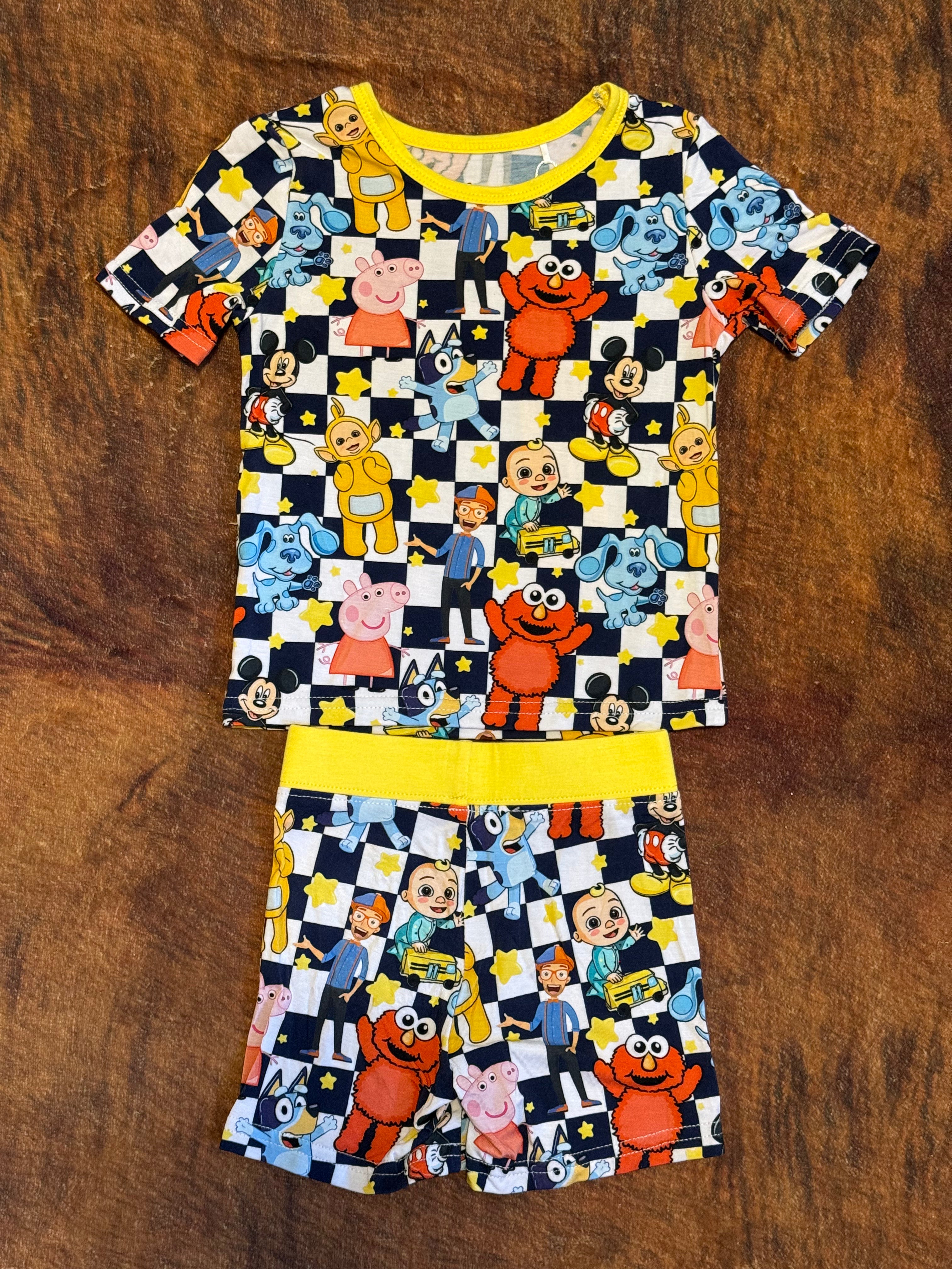 Character Checks Pj Short Set